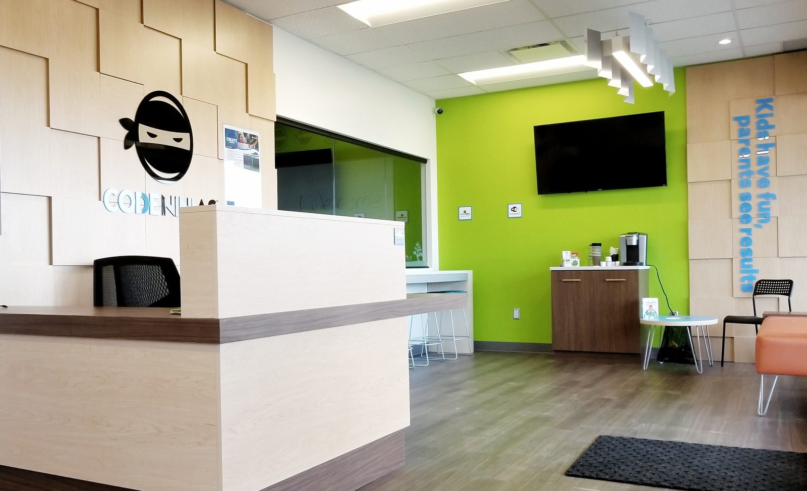 Code Ninjas reception and lobby, Regina