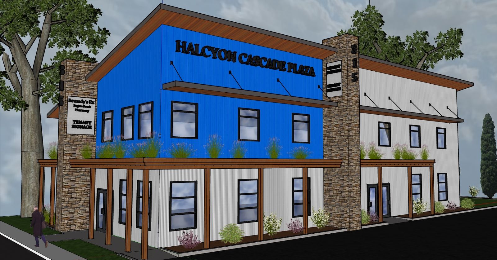 Rendering of a Halcyon Cascade development